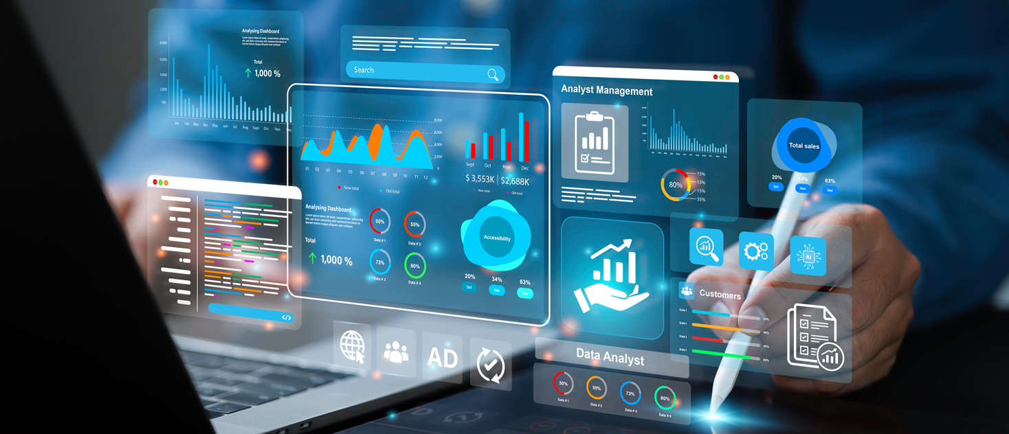 Business analytics dashboard visualization